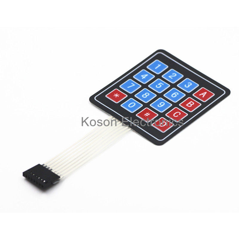 【Unique features】Matrix Array 4x4 16 Key Membrane Switch Keypad ...