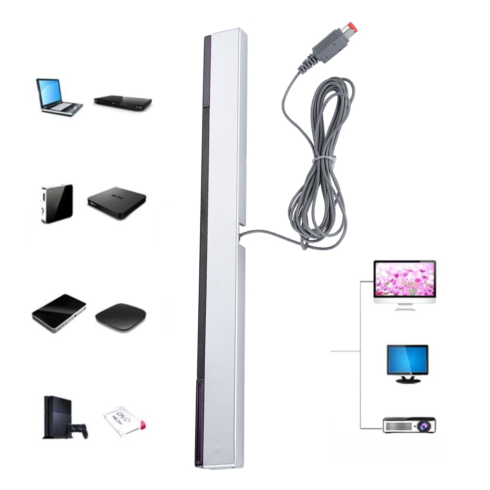 IR Sensor Bar Infrared Game Sensor Bar Sensor Bar with a Stand for WII Consol for WII U