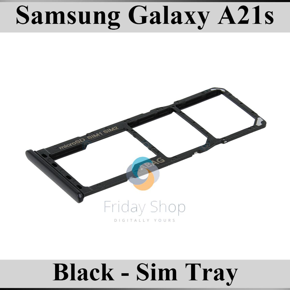 Samsung Galaxy A21s SIM Tray Sim Jacket Sim Slot Sim Door For Samsung Galaxy A21s - Black