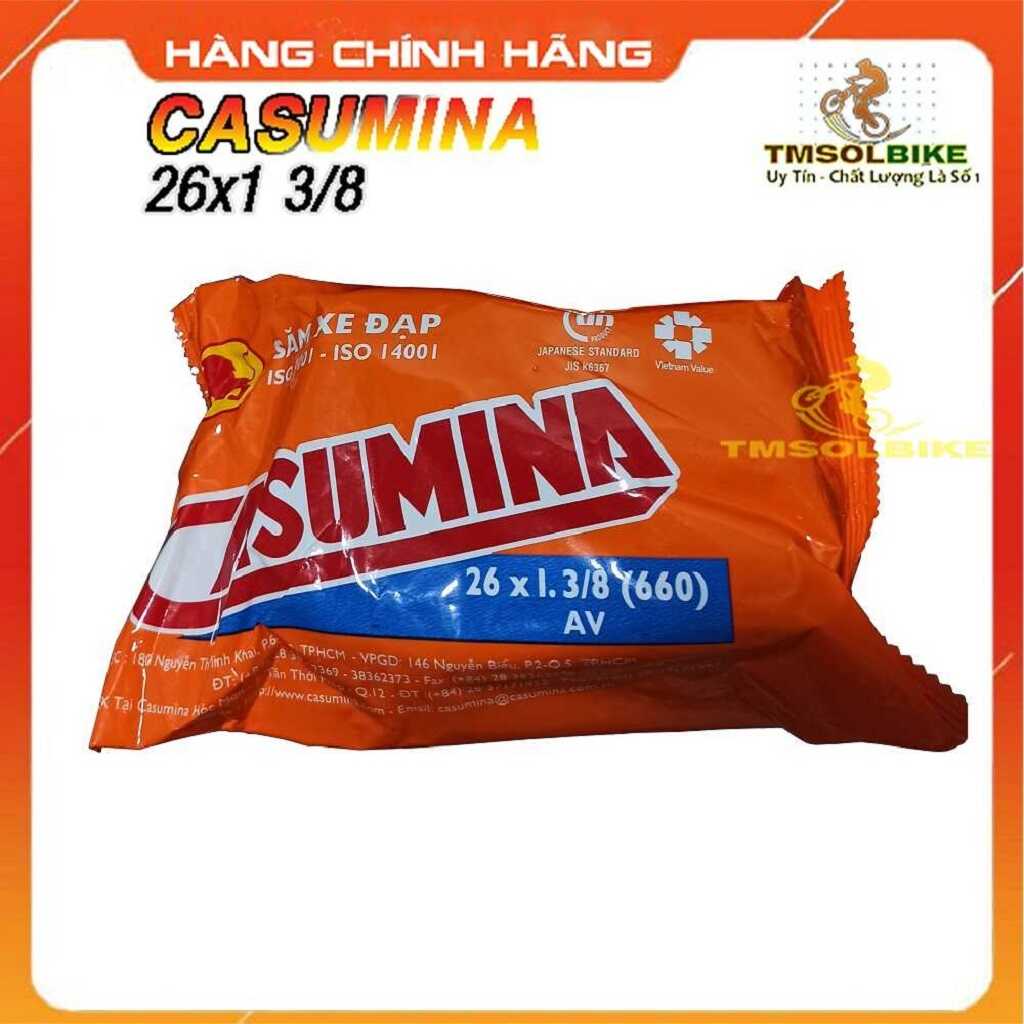 Ruột Xe Đạp 26x1 3/8 (37-590) AV45L - Van Xe Máy Dài 45mm - Hàng Chính Hãng