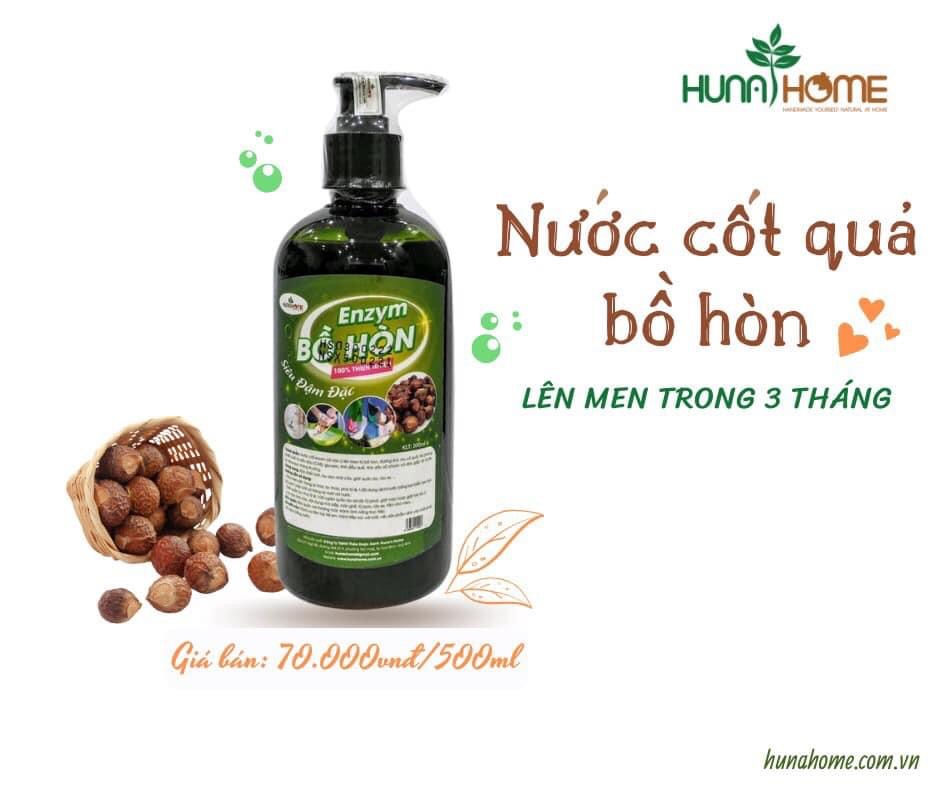 Nước rửa bát Enzyme Bồ hòn Huna'shome 500 ml