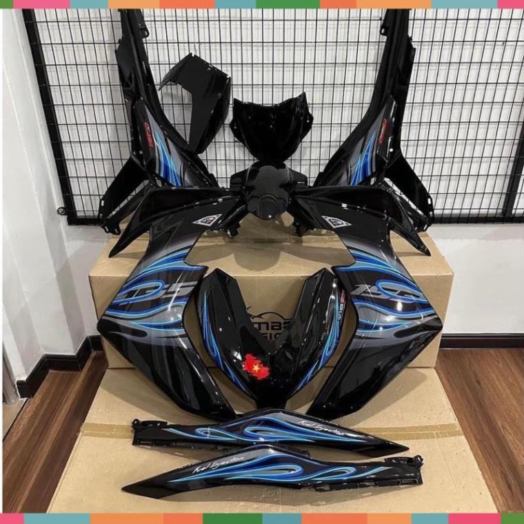 tem rời exciter 155 lửa full đen phối đủ màu