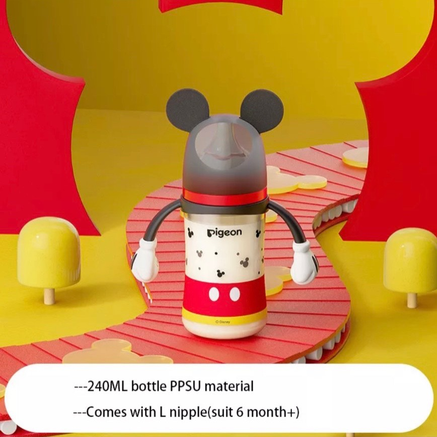 Bình sữa pigeon mickey phiên bản 2023 160ml 240ml 330ml nội địa trung a
