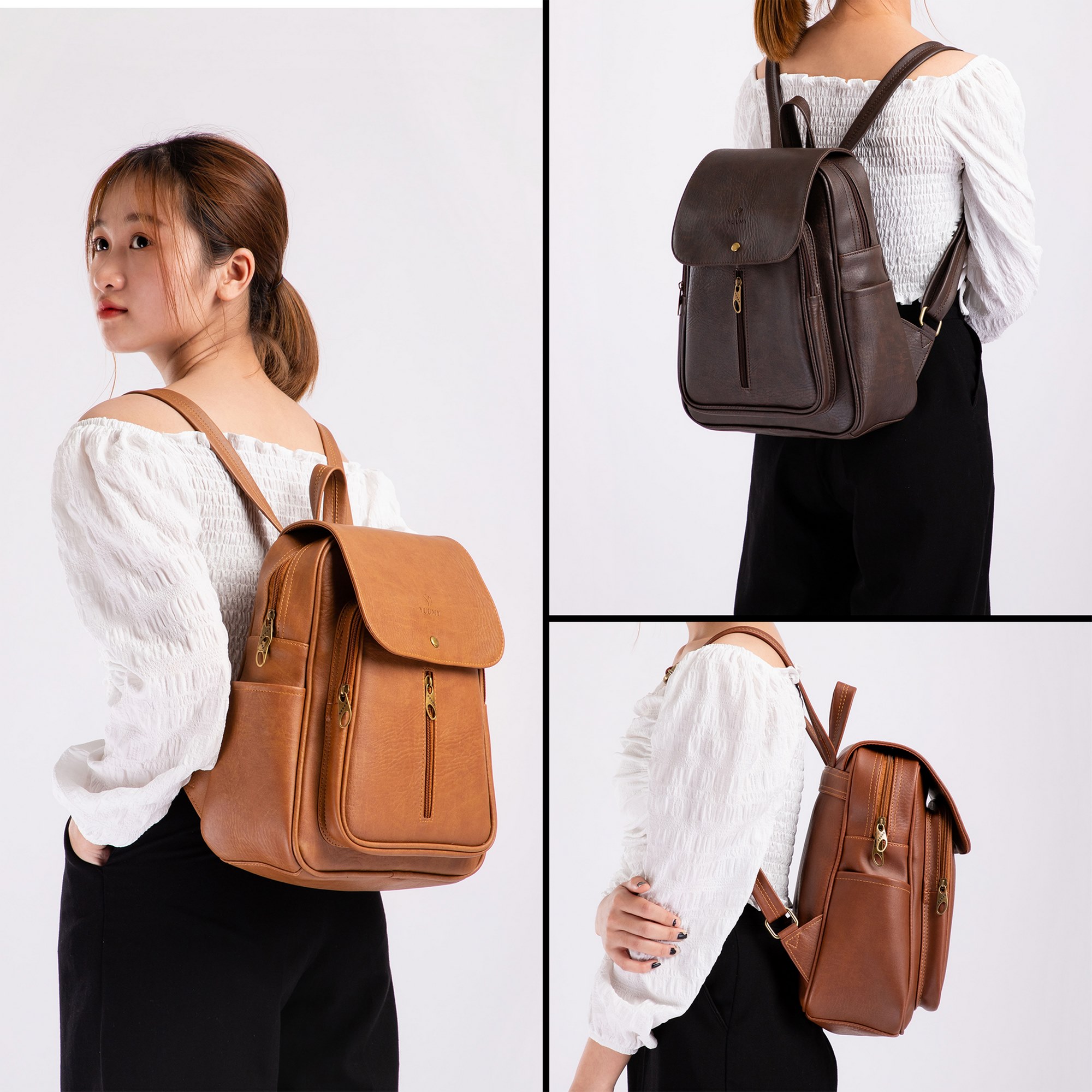 Yuumy Backpack (Basic Women's Fashion Fits A4 - Yba5 Leather Backpack)