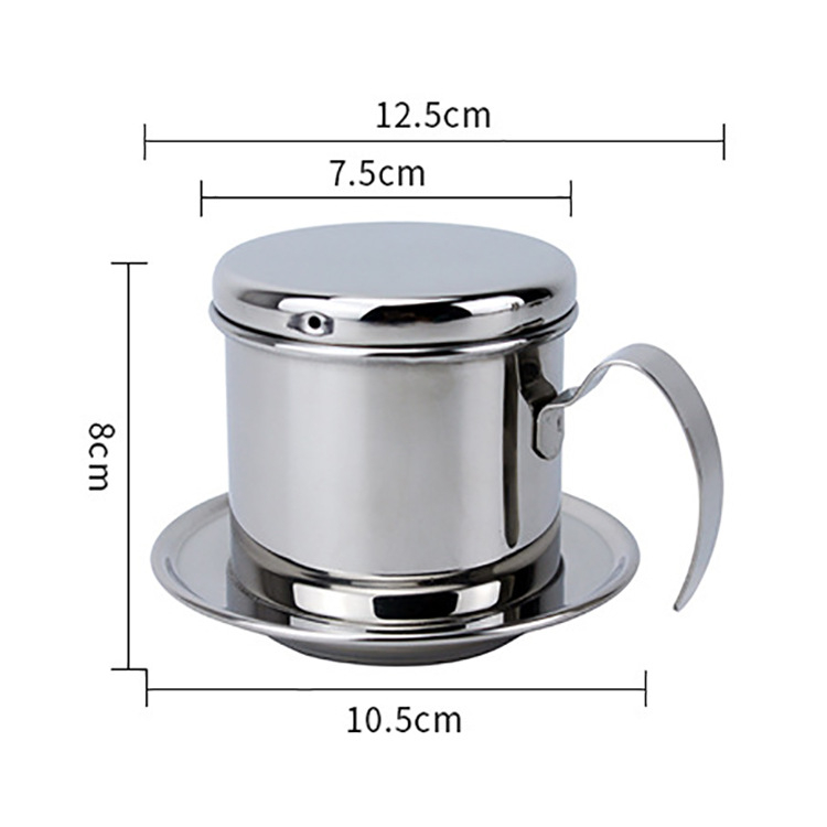 Phin pha cà phê inox 304 cao cấp ( phin cá nhân )  Dụng cụ barista