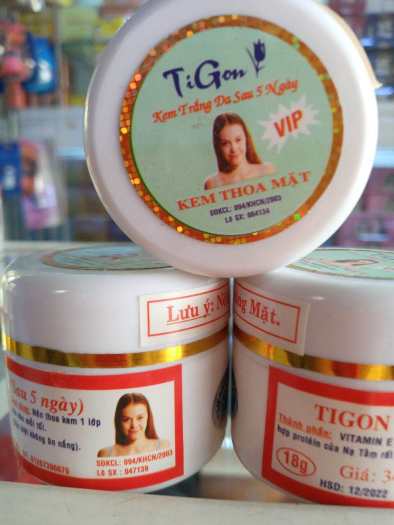 Kem tigon dưỡng trắng da mặt 18g