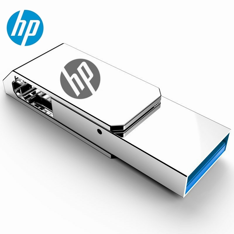 【COD + Gift】 HP 2TB 1TB 512GB OTG USB Flash Drive Metal Pen Drive 256GB 128GB 64GB 360 Degree Rotating Waterproof Mobile Phone Flash Drive. 