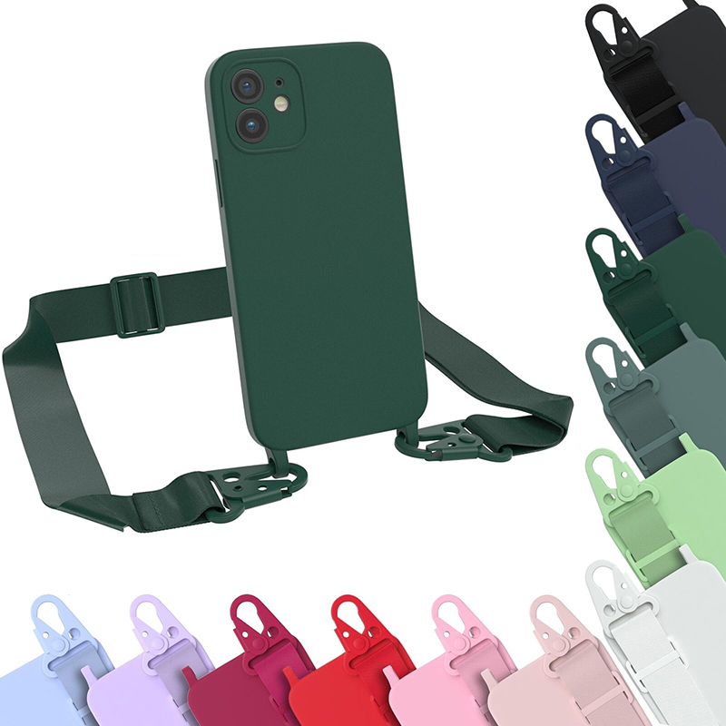 Vỏ silicon cho Apple iPhone 15 Pro Max iPhone 14 Pro Max 13 Pro iPhone 11/12 Pro Max x/XS Max/XR/7/8/8 cộng với/SE 2022 trường hợp dây đeo cổ có dây buộc chuỗi điện thoại Bìa vòng bảo vệ ống kính máy ảnh của điện thoại Iphone trường hợp