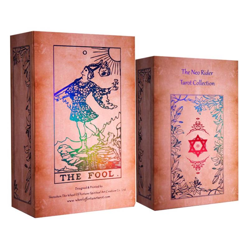 Tarot Cards ,Holographic Tarot Decks,Tarot Deck Set, 78 Tarot Cards Deck Future Telling Cards, The Neo Rider Tarot Collection