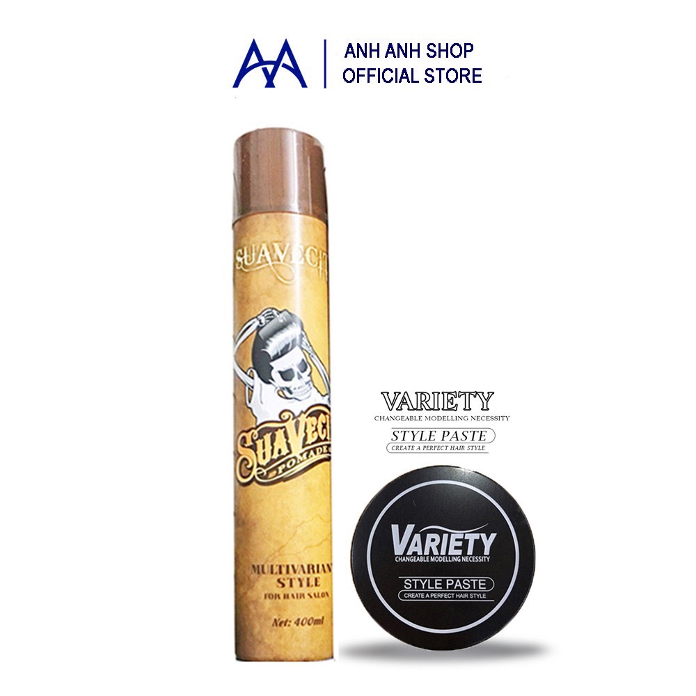 COMBO GÔM XỊT TÓC CỨNG CÁC LOẠI VÀ SÁP VARIETY