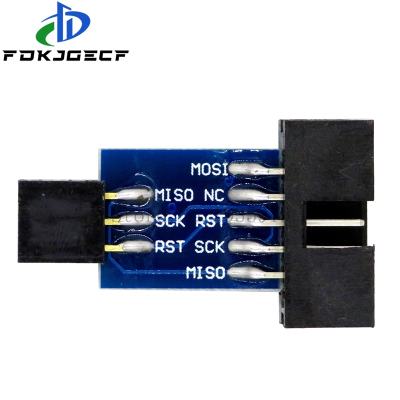 10Pin To 6 Pin Adapter Board + USBASP USBISP AVR Programmer USB ISP USB ASP ATMEGA8 ATMEGA128 Support Win7 64 integrated circuit
