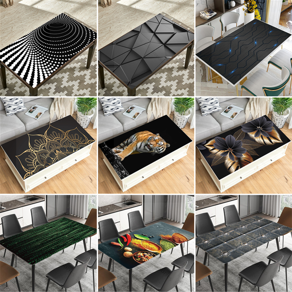 【Folio & Light】Black Flowers Dining Table Wallpaper Self Adhesive ...