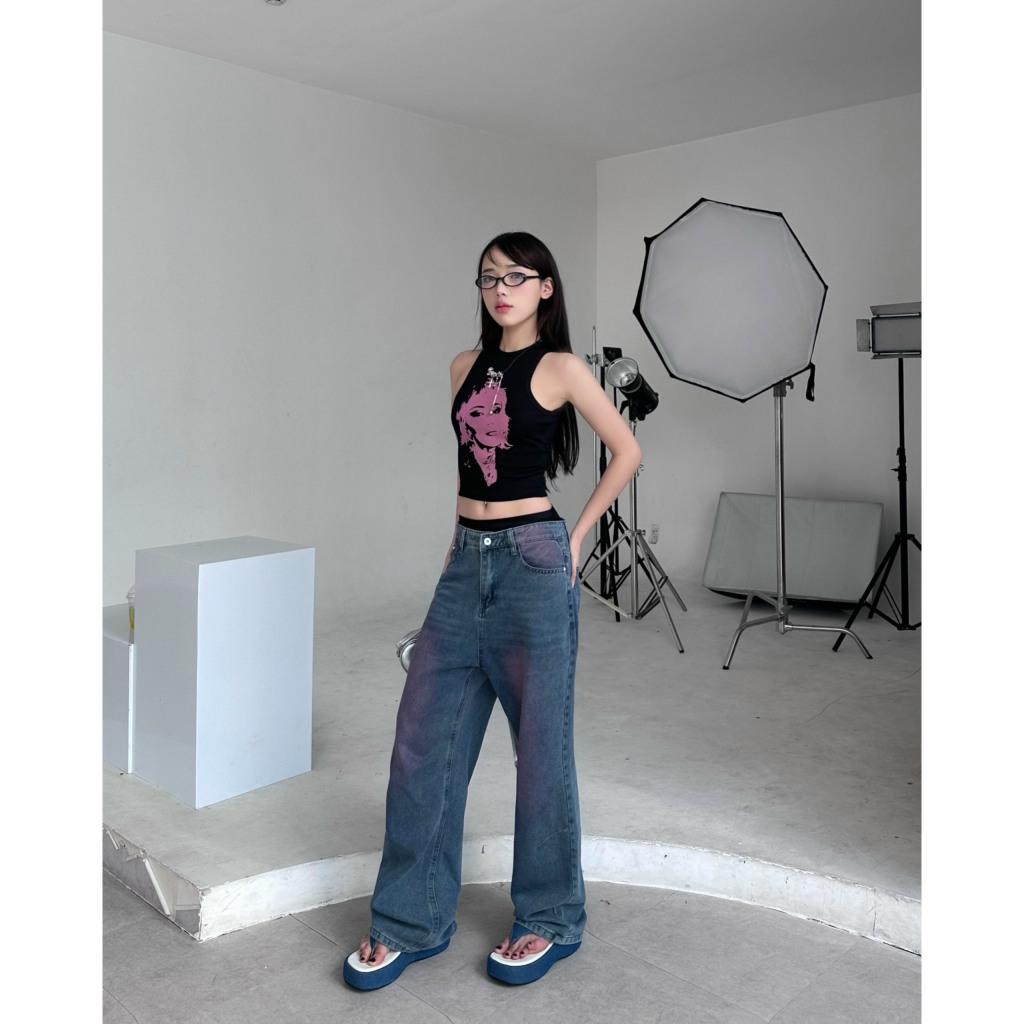 Áo thun croptop ba lỗ MONÁ - MILEY