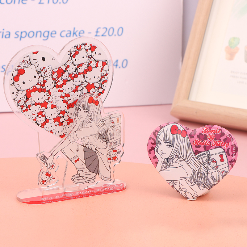 Tomie Junji Ito Peripherals Hello Kitty Creative Standing Plates ...