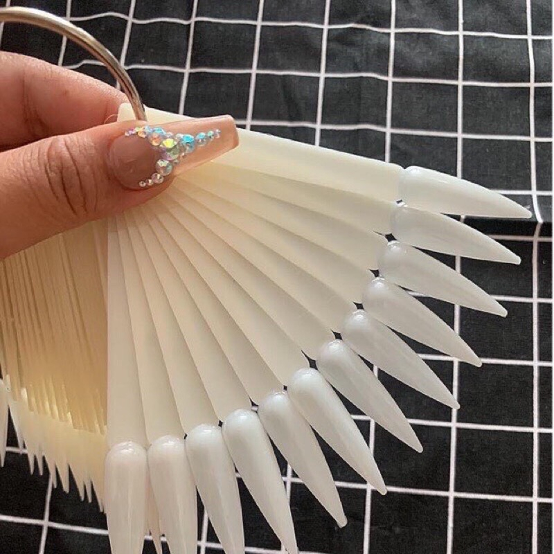Móng que nhọn tập vẽ, tập sơn, làm mẫu nail (bịch 50 que)
