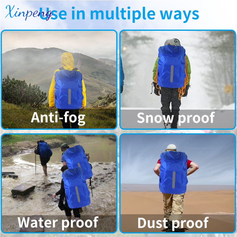 Xinpeng Backpack Cover Waterproof Rain Cover For Bicycling Hiking Camping  Traveling Outdoor Activities Size XS - XXL