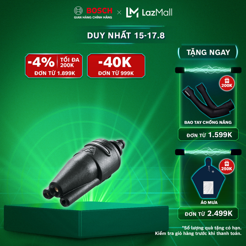 Đầu phun xịt 3 trong 1 Bosch