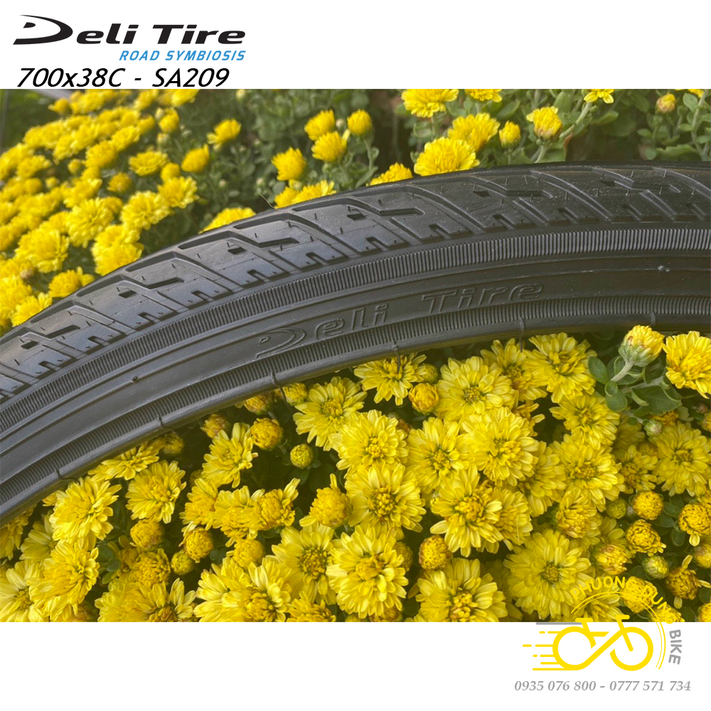 Lốp (Vỏ) xe đạp Deli Tire SA209 700x38C - 1 Chiếc