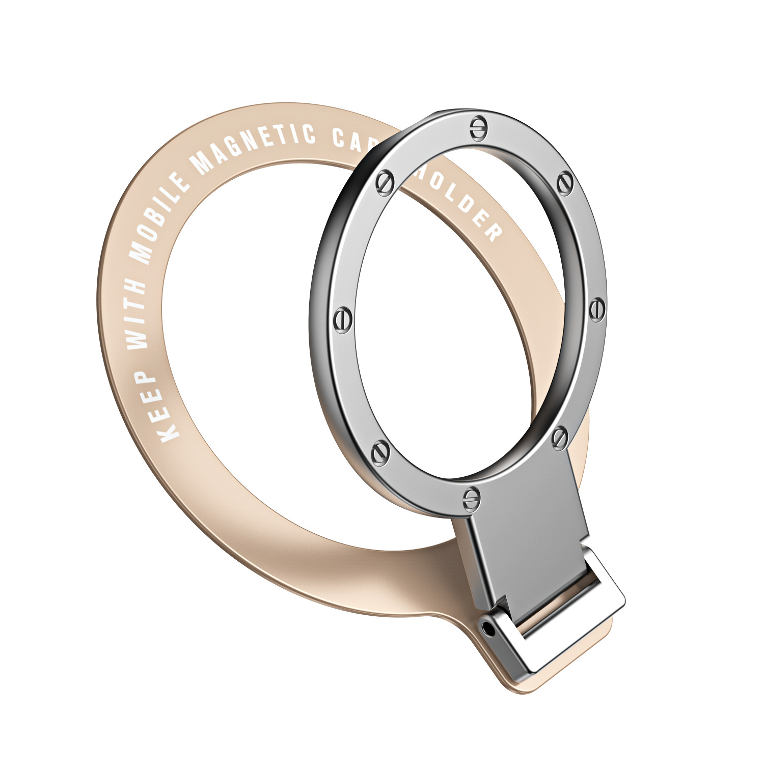 Lazy rotating magsafe mobile phone ring paste invisible bracket