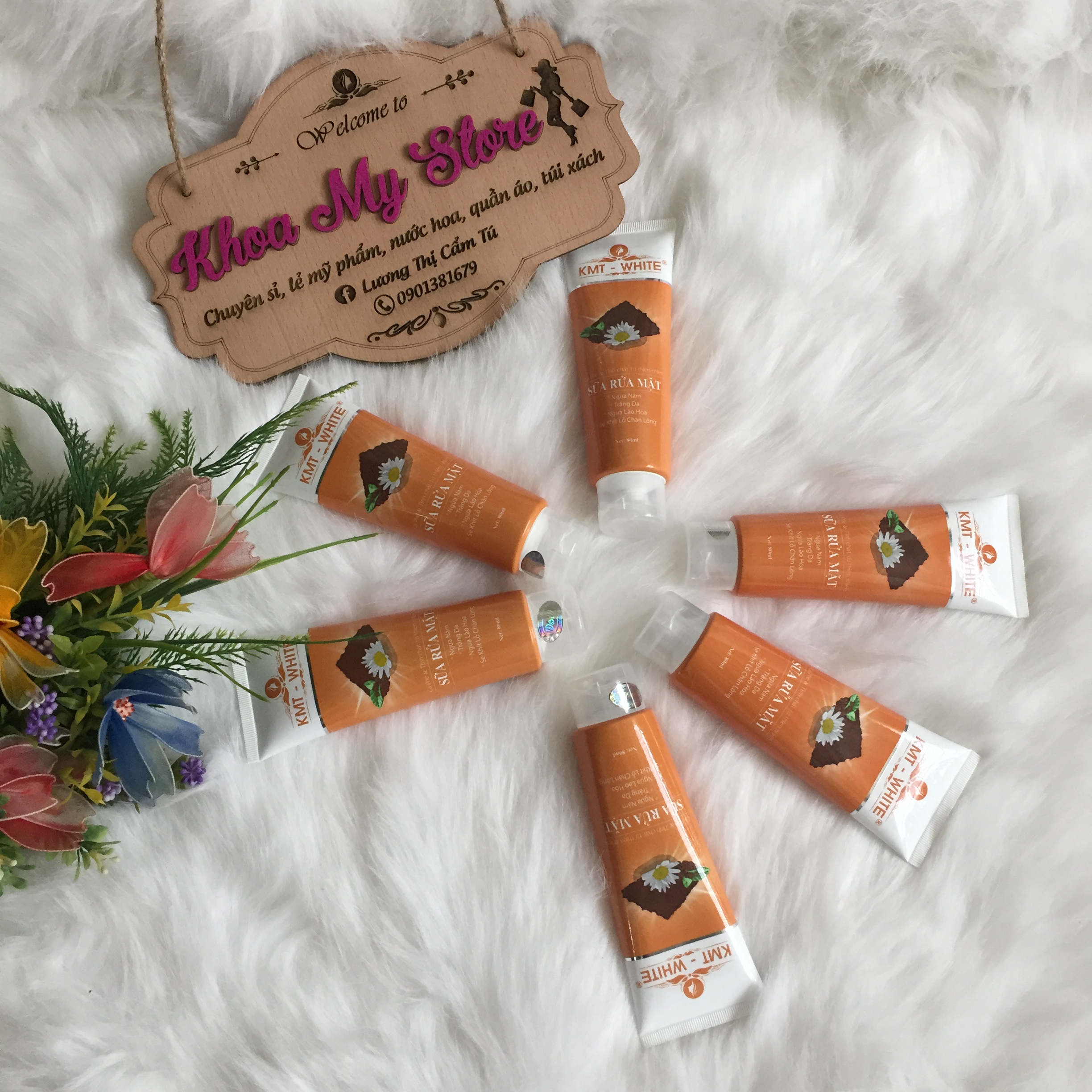 Sữa rửa mặt cafe KMT WHITE