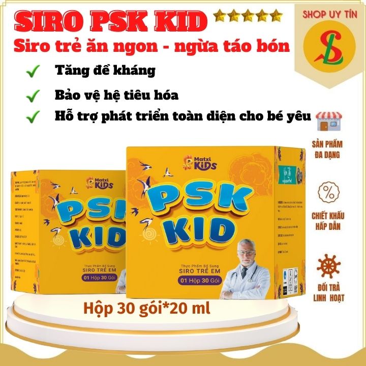 SIRO TRẺ EM PSK KID ( hộp 30 gói) chính hãng