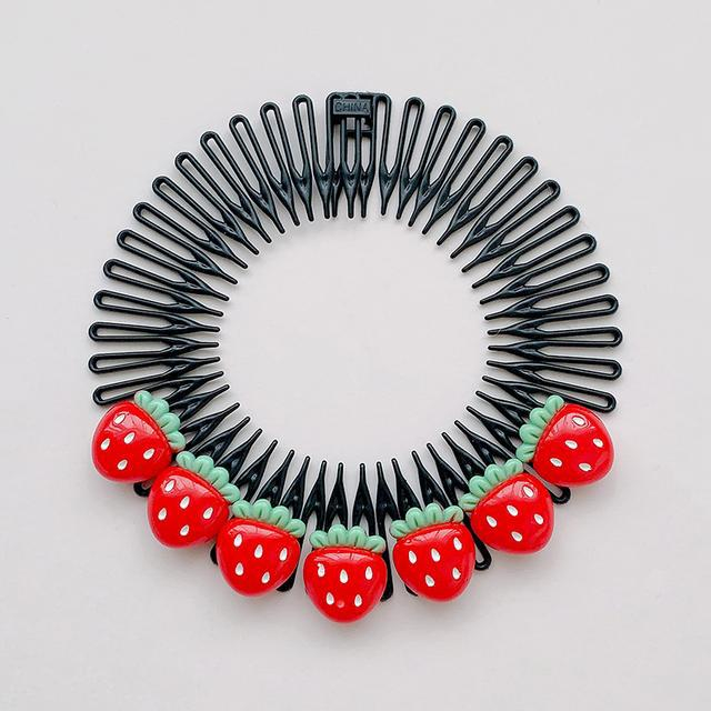 Xược tóc 360 độ gắn charm dễ thương cho bé - xược gọn tóc mai - Phụ kiện tóc Selenshop