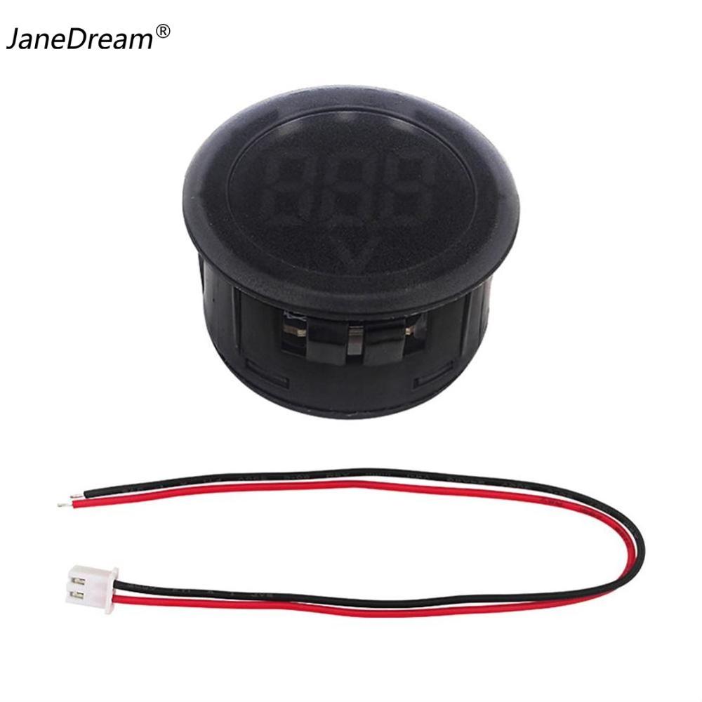 Janedream Màn hình LED kỹ thuật số thông tư hai dây vôn kế dòng điện một chiều Vôn kế kỹ thuật số Đầu hiển thị đảo ngược kết nối bảo vệ DC 4-100V