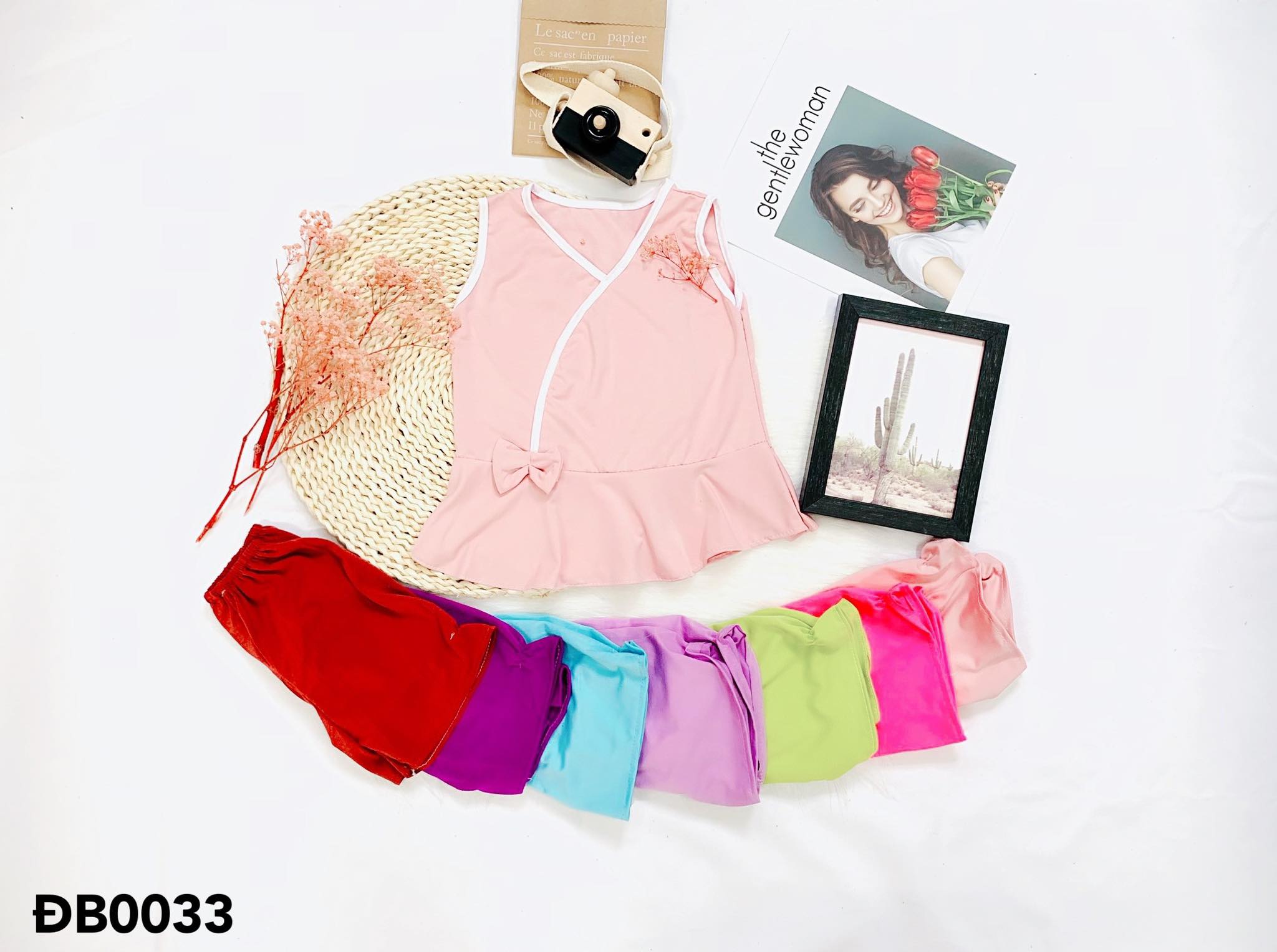 Đồ bộ thời trang dành cho bé gái, đồ bộ mặc ở nhà chất lụa mát mẻ