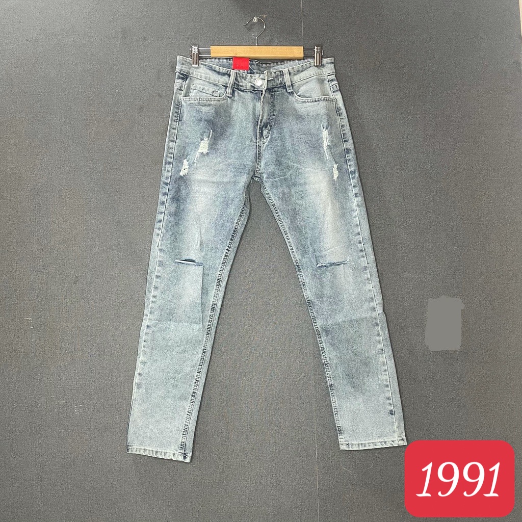 Male jeans light blue fashion style high-end TIENFASHION26 Ms02