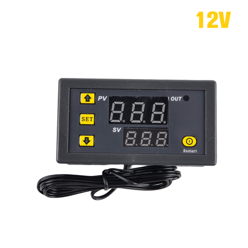 Shiou Bộ điều khiển nhiệt độ kỹ thuật số Mini w3230 Bộ điều chỉnh nhiệt 12V 24V 220V Bộ điều chỉnh nhiệt điều khiển làm mát làm nóng bộ điều chỉnh nhiệt có cảm biến