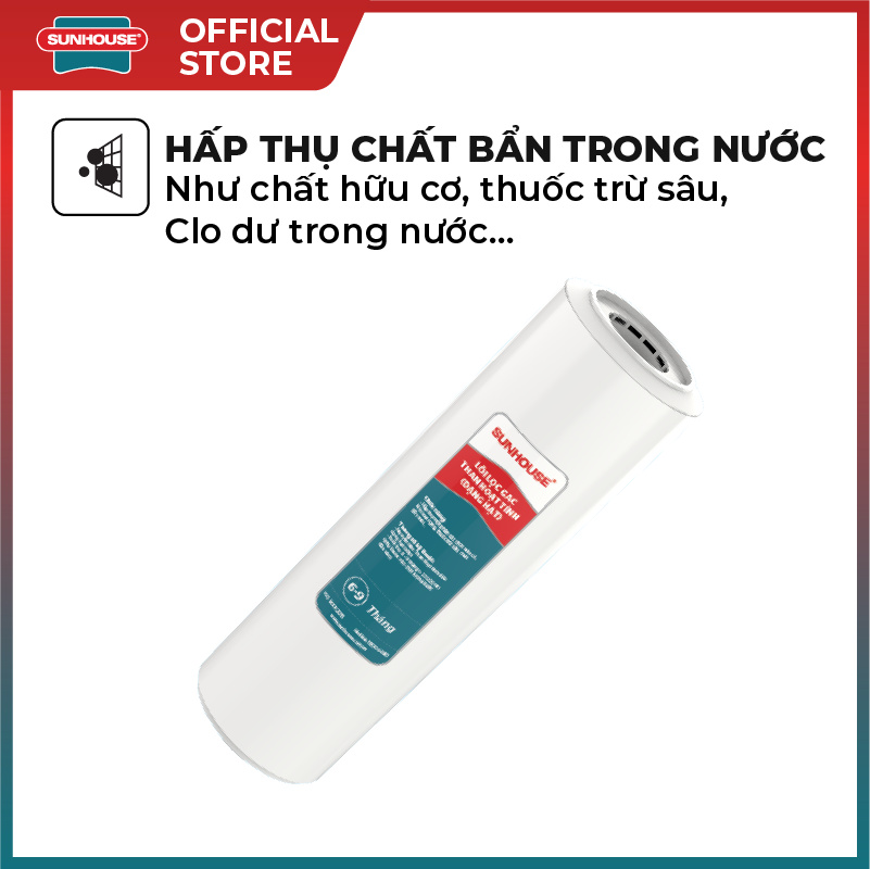 Lõi lọc SUNHOUSE số 2 (Carbon GAC) SHRLL2 - Hình ảnh 2