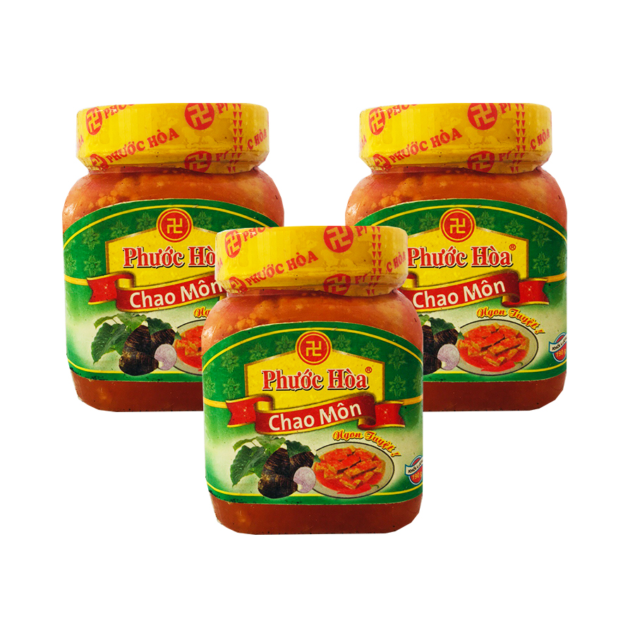 Combo 3 hộp Chao môn Phước Hoà (mỗi hộp 190g)
