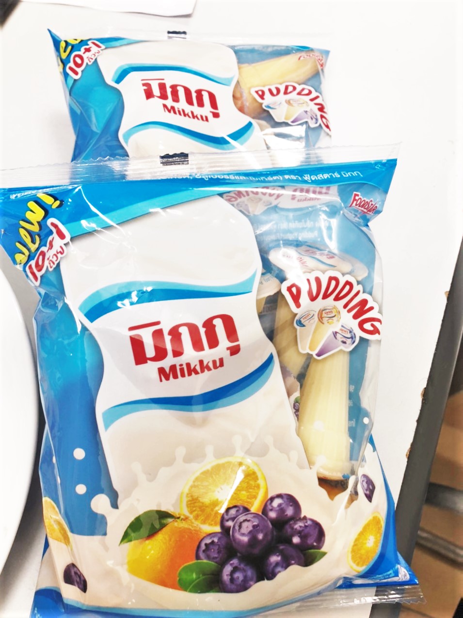 Thạch sữa chua pudding DeeDo Mikku Thái Lan (Thạch Pudding 3 vị sữa chua, sữa chua cam, sữa chua việt quất)