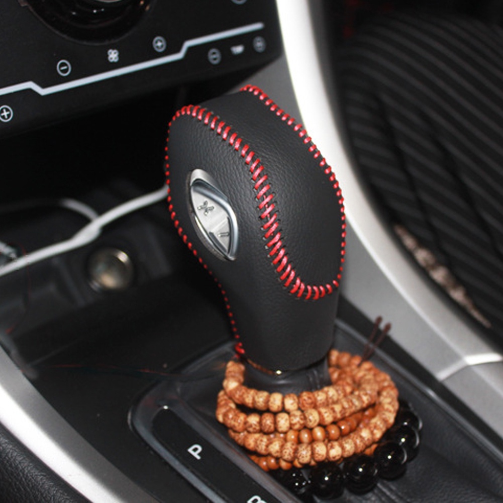 Laifu 1pc protective shift knob leather cover for ford focus ecosport 12-18 gear shift knob cover