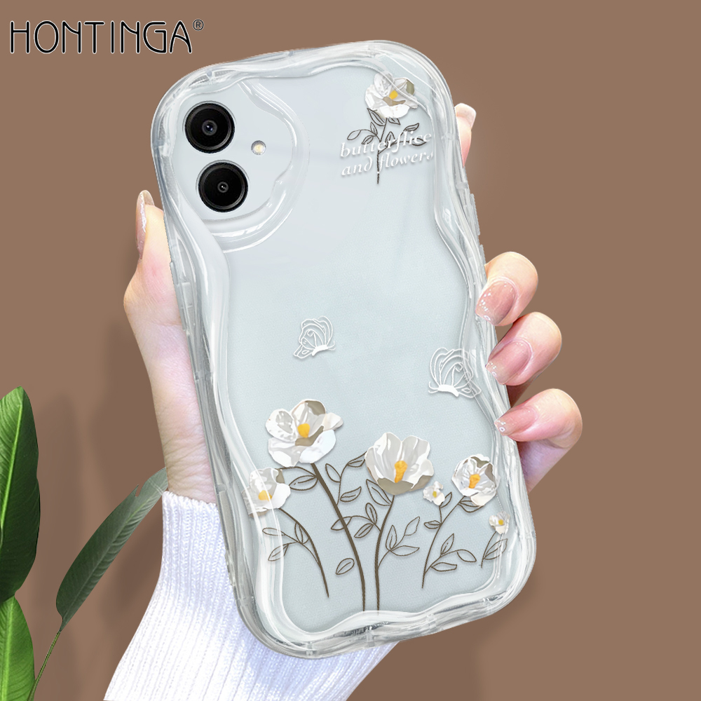 Hontinga%20for%20Samsung%20A06%20Back%20Cover%20Multicolor%20Flower%20Cream%20Texture%20Phone%20Case%20Wavy%20Edge%20Soft%20Silicone%20Cover%20-%20Image%202