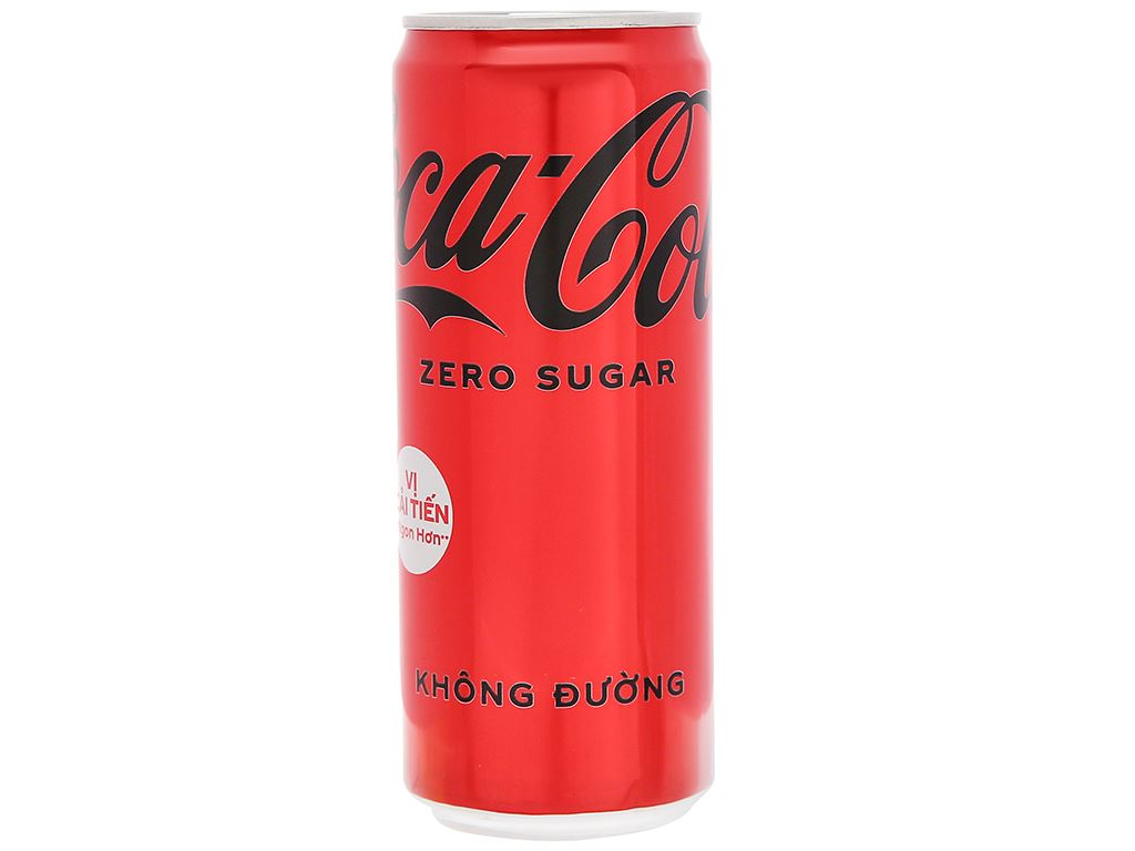 Lốc 6 lon nước ngọt Coca Cola Zero lon 320ml