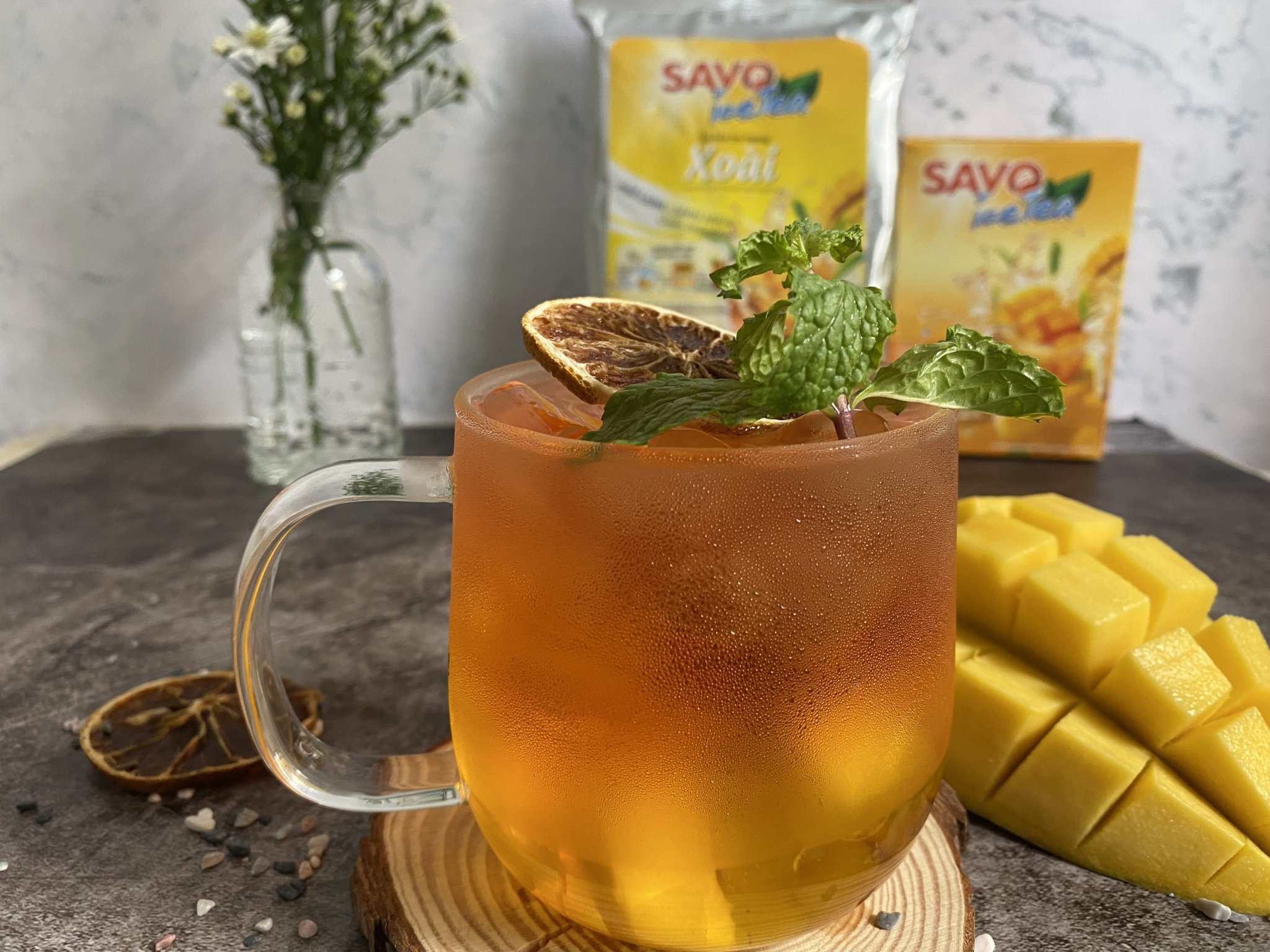 SAVO TRÀ HÒA TAN - VỊ XOÀI (Hộp 16 gói)