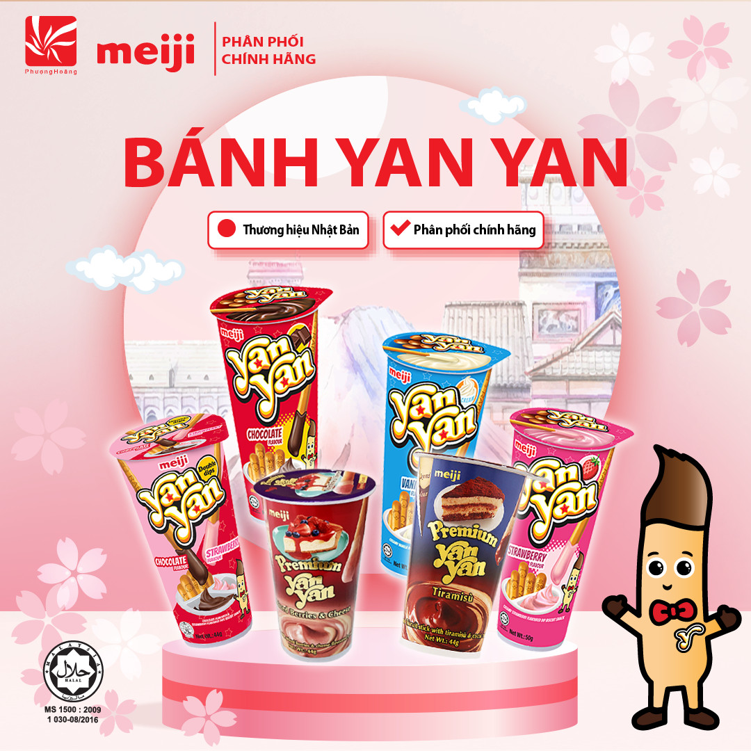 [ BÁNH QUE CHẤM MEIJI ] YanYan 50g / 6 vị