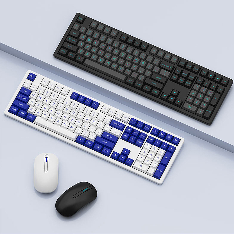 AKKO MX108 Keyboard and Mouse Combo Dual Mode Wireless BT+2.4G Keyboard Mouse Set for Laptop PC Computer