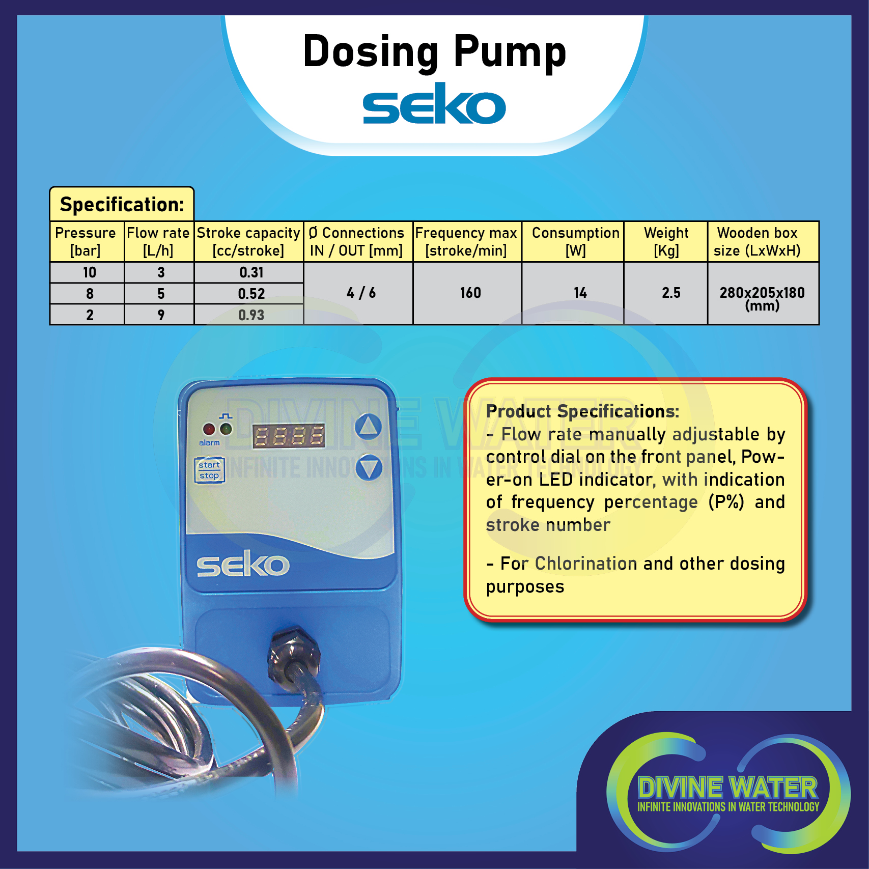 Dosing Pump (Seko Komba) Lazada PH