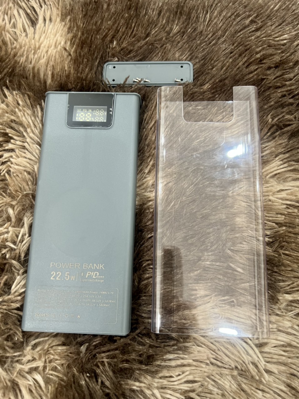 Vỏ mạch sạc dự phòng 22.5w 8 cell 18650, mạch sạc nhanh qc 3.0. .