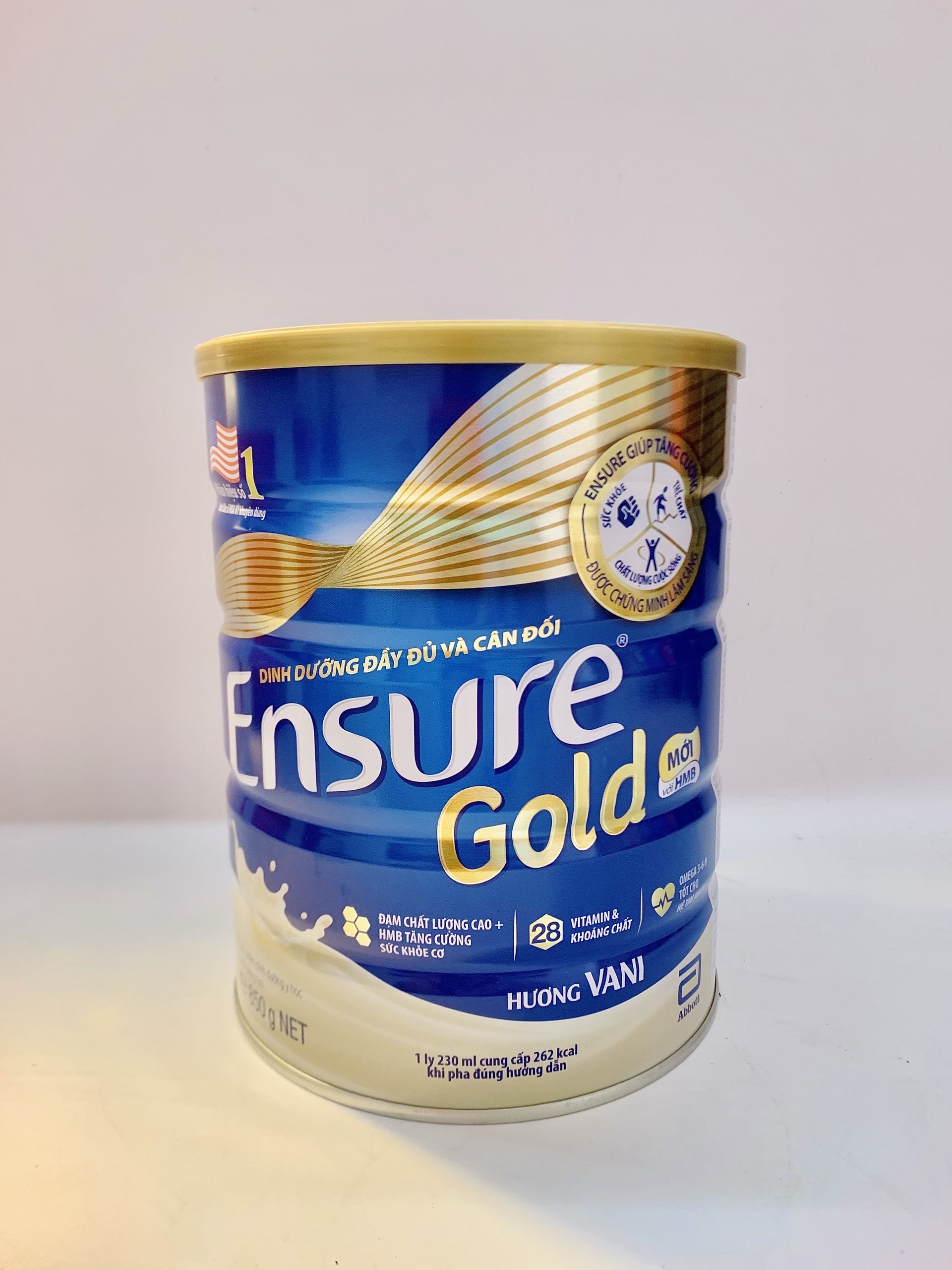 Sữa bột Ensure Gold Abbott hương vani 850g