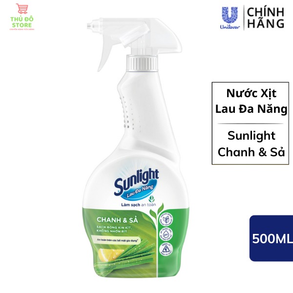 Nước Xịt Lau Đa Năng Sunlight Chanh Sả 500ML