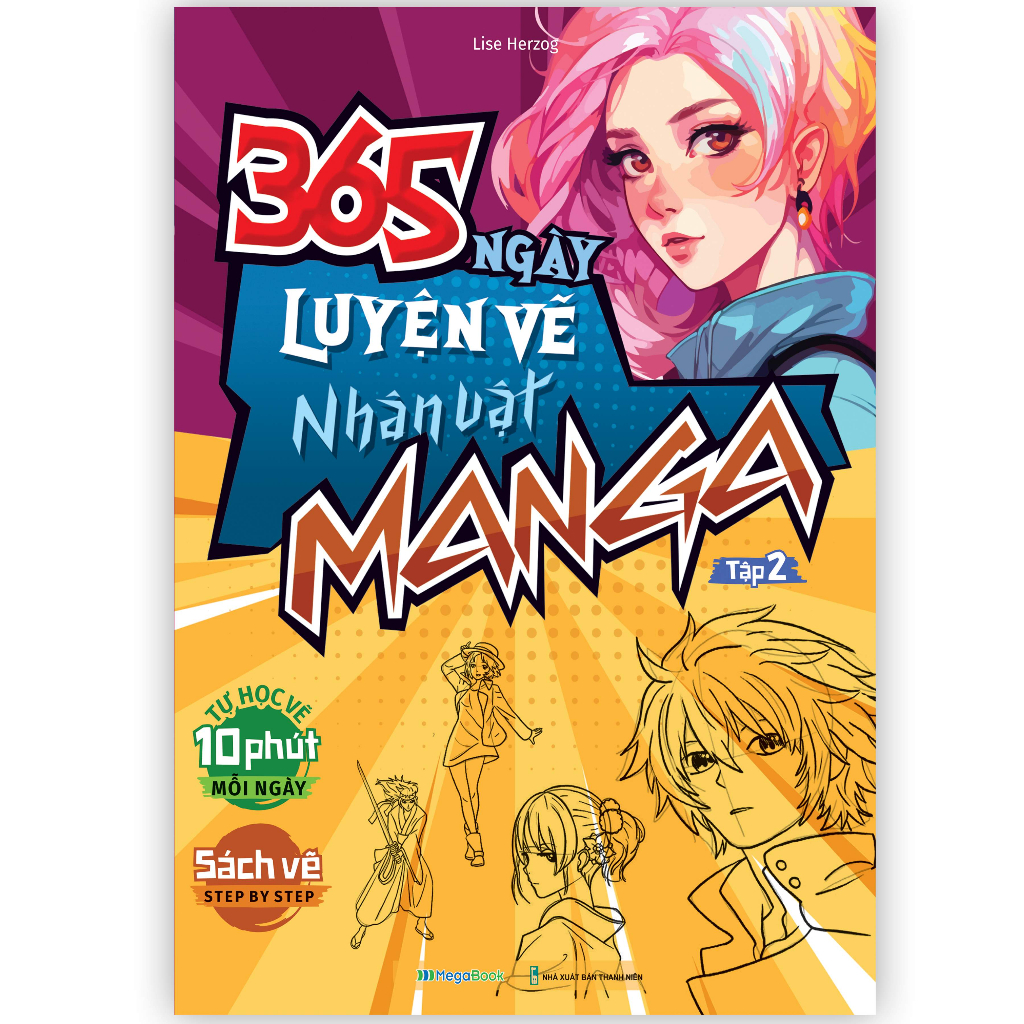 Sách 365 ngày luyện vẽ nhân vật manga - tập 2
