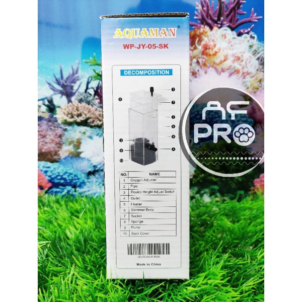 Pompa aquarium skimmer AQUAMAN SURFACE SKIMMER WP JY 05 SK
