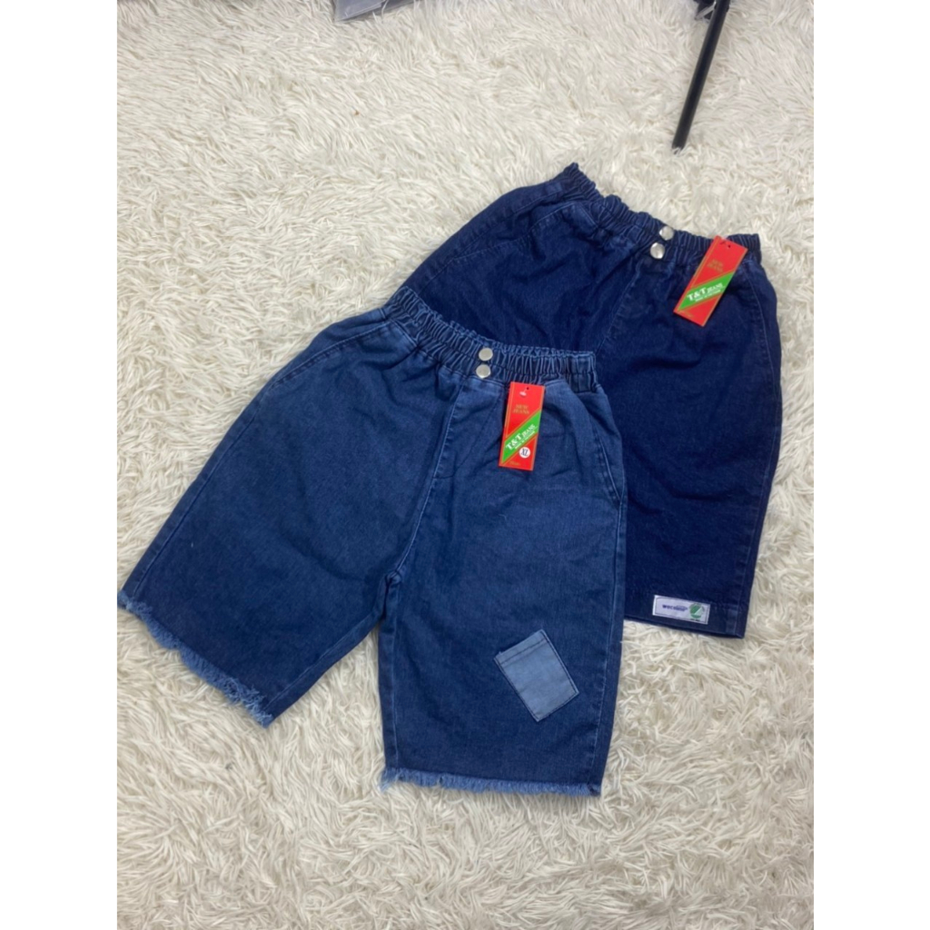 Quần jeans ngố nữ, quần jeans lửng nữ, chất co giãn,