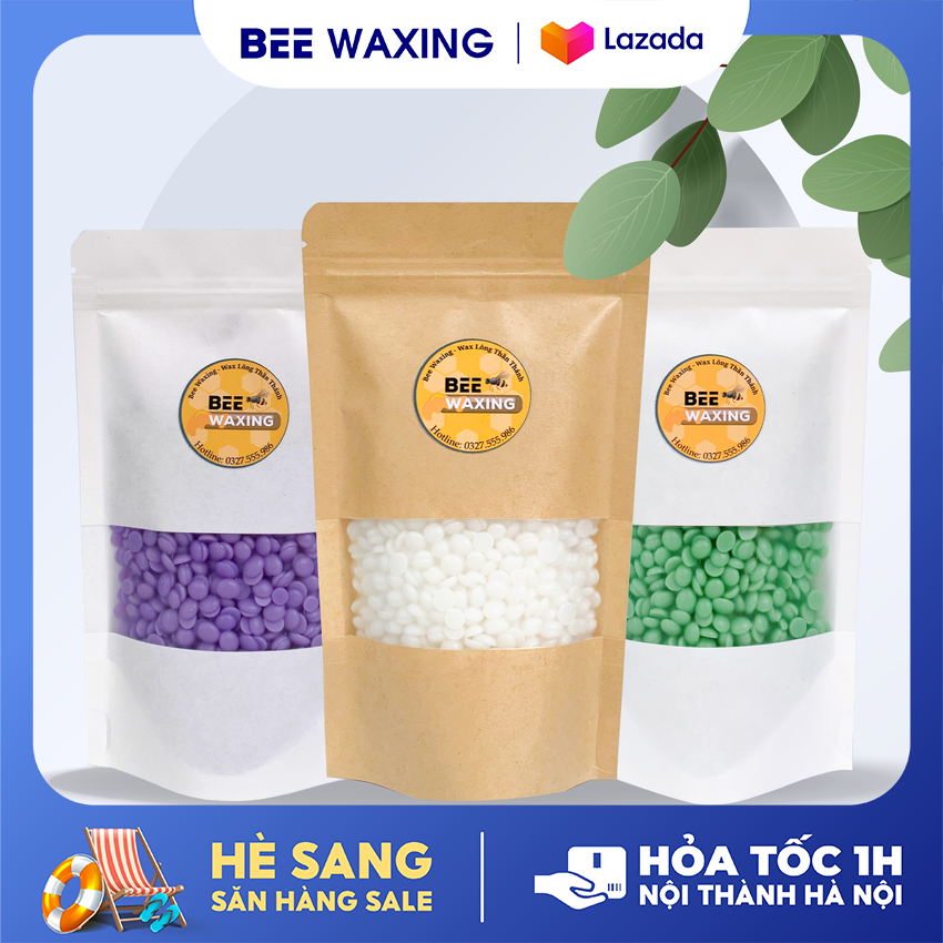 Sáp Wax Lông Siêu Bám Cao Cấp - 100gr Hard Wax Beans [Tặng Kèm Que Wax]