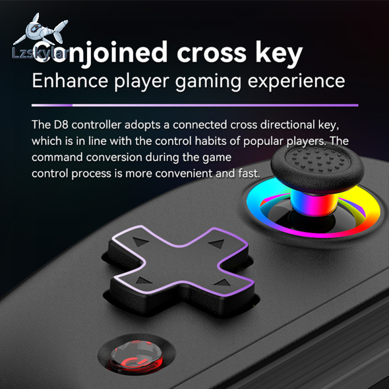 【Hàng có sẵn】 miếng đệm cần điều khiển Điều khiển chơi game kéo dài không dây D8 Tương thích với tay cầm chơi game công tắc điện thoại Iphone Android