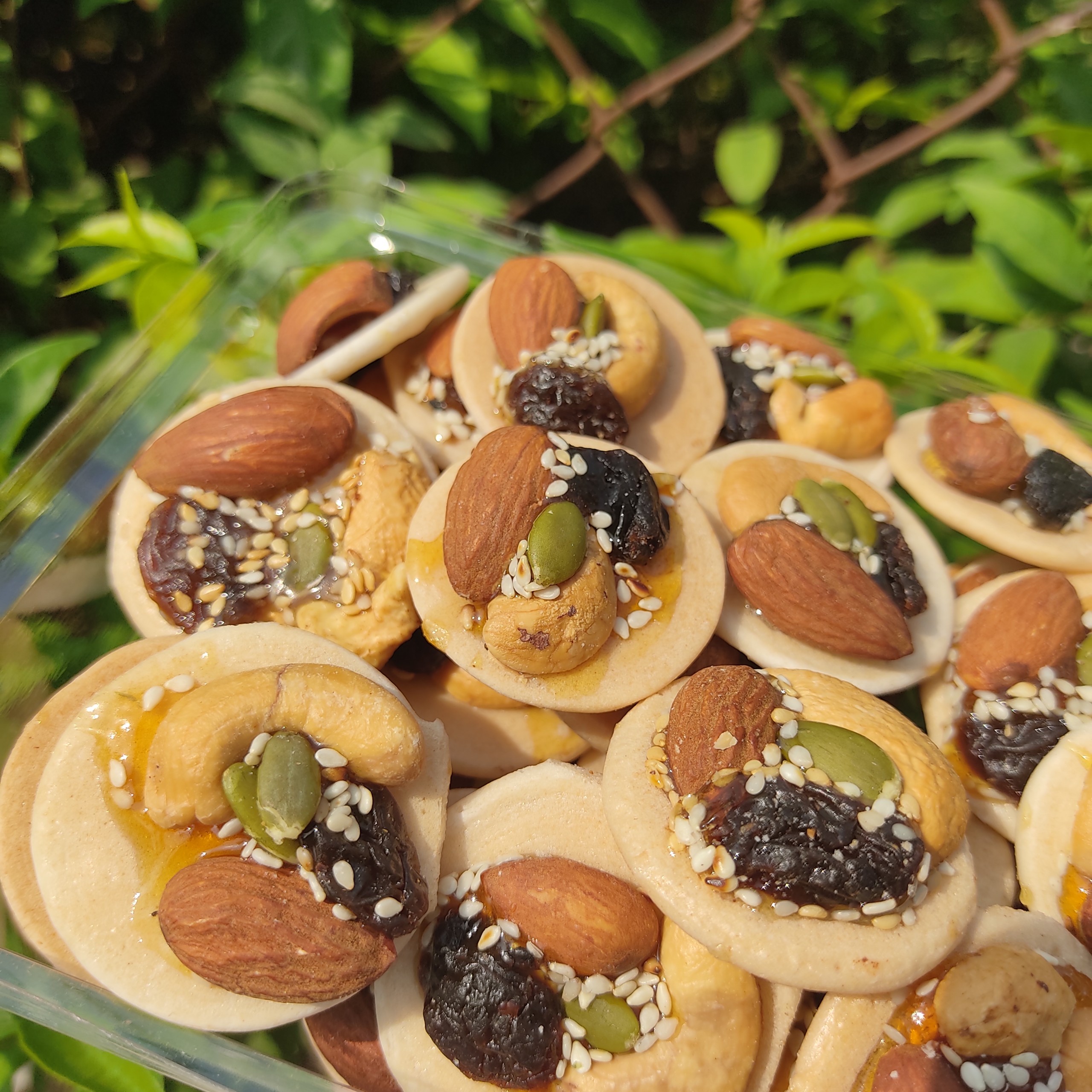 500GR BÁNH ĐỒNG TIỀN MIX HẠT