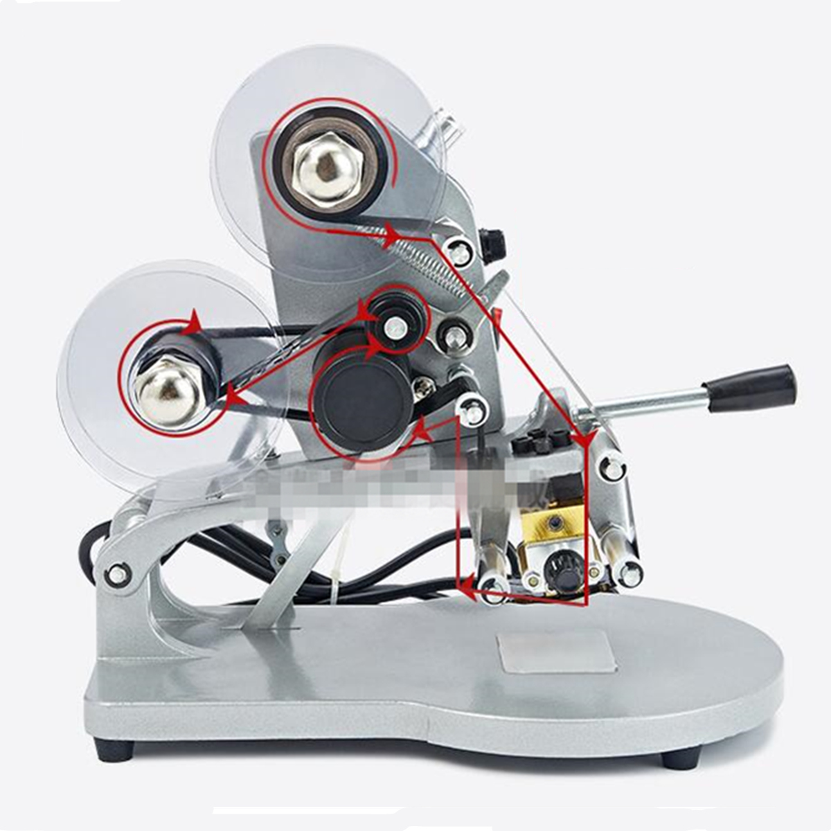 Manual Hot Foil Stamping Printer Thermal Ribbon Date Code printing Machine 220V. 